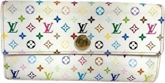 Louis Vuitton Pre-owned Long wallet (bi-fold) - Dames - Vintage Accessoires - Veelkleurig - ONE Size - Vintage