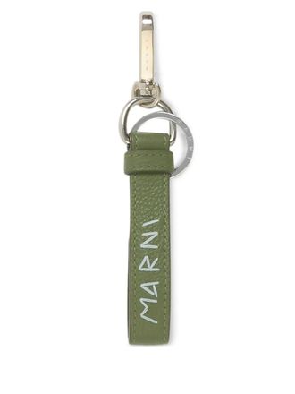 Marni leather keyring - men - Calf Leather - One Size - Green