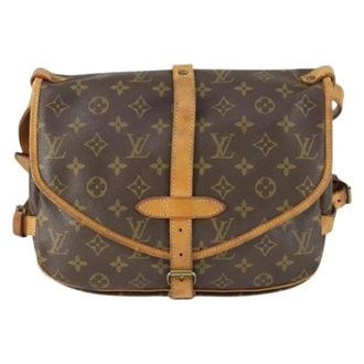 Louis Vuitton Pre-owned Cross Body Bags, female, Brown, Size: ONE SIZE Pre-owned Canvas Cross Body Bag