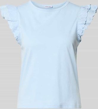 Pieces Regular Fit T-Shirt aus reiner Baumwolle Modell PANDRIA in Hellblau, Gr&ouml;&szlig;e XL