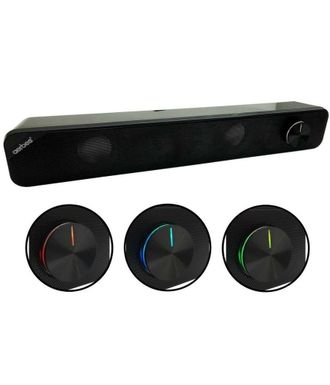 Trade Shop Soundbar 2.0 Aux Usb Altavoz Rgb Est&eacute;reo Tv Pc Home Theatre Ab-d381