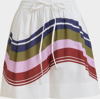 Essentiel Stripe Drawstring Shorts