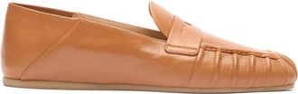 Stuart Weitzman Schoenen, Dames, Beige, 35 1/2 EU, Brooks Loafer