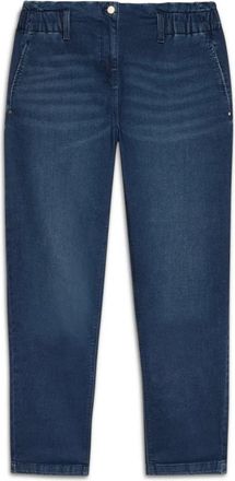 Fiorella Rubino Jeans met Stonewash Effect en Ballonmodel - Dames - Loose Fit Jeans - Blauw - L - Katoen - Jeans