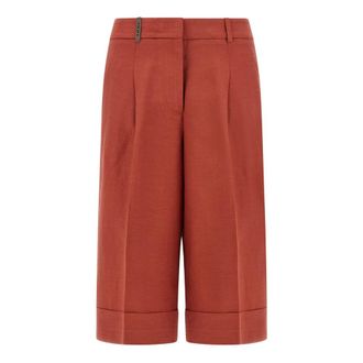 PESERICO Bermuda Shorts - female - Peserico - Bermudas - Red - S - Shorts