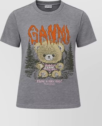 Ganni cotton t-shirt