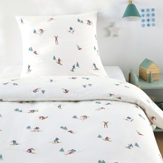 La Redoute Interieurs Beddengoed voor kinderen in 30% gerecycled katoen, vierkant kussensloop, TOUT SCHUSS