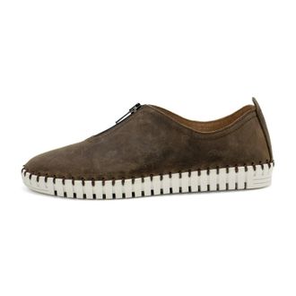 Eric Michael Womens Marlo Slip On Loafer Shoes In Cafe