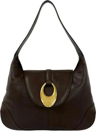 Bulgari Pre-owned Shoulder Bags, female, Brown, Size: ONE SIZE Pre-owned Vintage Shoulder Bag