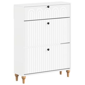 vidaXL Armario Zapatero Alkmaar 78 X 24 X 103 Cm Madera De Ingenier&iacute;a Vidaxl