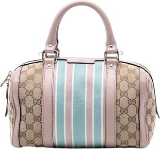 Gucci Pre-owned Handbags, female, Multicolor, Size: ONE SIZE Pre-owned Canvas Satchel