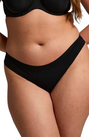 Hunkem&ouml;ller Mesh Brazilian Knickers in Caviar at Nordstrom, Size X-Large