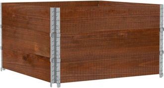 vidaXL Garden Planter Brown 100x100 cm Solid Wood Pine vidaXL