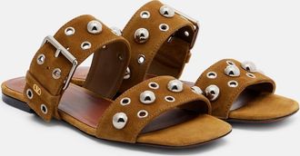 Valentino Garavani Nellcote studded suede sandals
