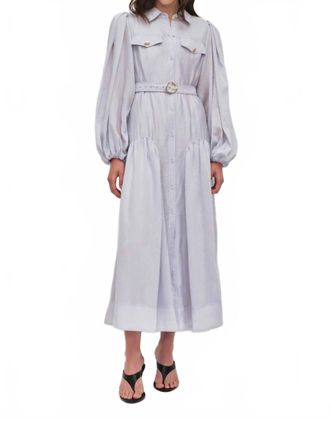 Aje Colide Shirt Dress In French Blue