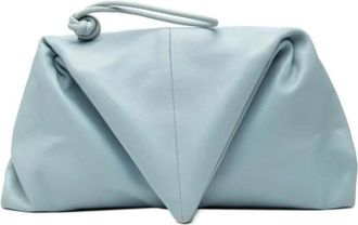 Bottega Veneta Pre-owned Clutches, female, Blue, Size: ONE SIZE Pre-owned Leather Clutch
