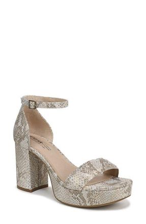Life Stride Ashland Ankle Strap Platform Sandal in Bone Multi at Nordstrom, Size 5.5