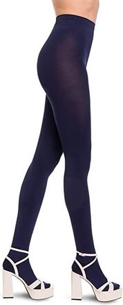 Wolford Velvet De Luxe 66 Womens Tights Hose Navy : XS (411-53 - 99-143 lbs), Nylon/Polyamide/Velvet