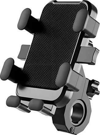 No Brand Soporte Para Tel&eacute;fono M&oacute;vil Para Motocicleta/scooter, Clip Para Tel&eacute;fono Giratorio 360&deg; Con Amortiguaci&oacute;n De Vibraciones
