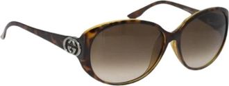 Gucci Pre-owned Vintage Zonnebril - Dames - Vintage Accessoires - Bruin - ONE Size - Vintage