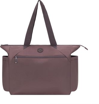 Puma Transit Tote Bag, Durable Nylon for Travel Or Daily Use, with Luggage Strap, Raisin, One Size