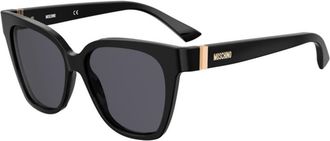 Moschino Grey Butterfly Ladies Sunglasses MOS066/S 0807/IR 55