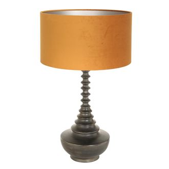 Steinhauer Anne Lighting - L&aacute;mpara De Mesa - Bois - Negro - Madera Velours