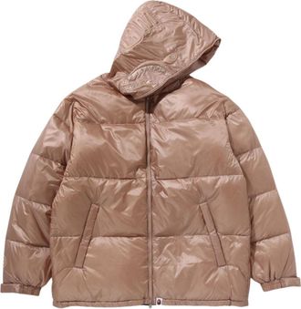 A Bathing Ape Shark Relaxed Fit Down Jacket Beige 1K80-144-002-BGE