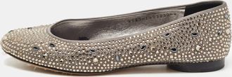 Gina Grey Crystal Embellished Satin Ballet Flats