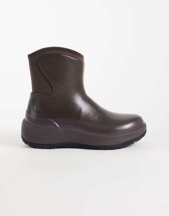 Rains 70320 stivale medio in gomma impermeabile marrone
