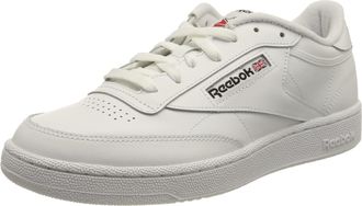 Reebok Mens Club 85 Tennis Foundation Sneaker Shoes, White, 2.5