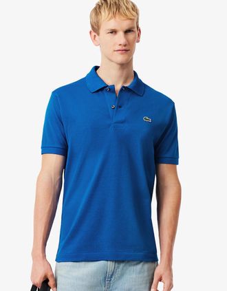 Lacoste Mens Lacoste Classic Fit L.12.12 Original Polo Shirt - Blue - Size: 4 medium