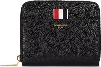 Thom Browne stripe-detail wallet - women - Grained Calf Leather - One Size - Black