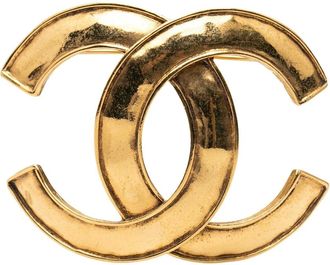 Chanel Pre-owned Jewellery, female, Yellow, Size: ONE SIZE Pre-owned Vintage Brooch