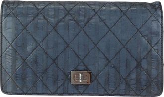 Chanel Navy Leather Wallet (Bi-Fold) (Pre-Owned)
