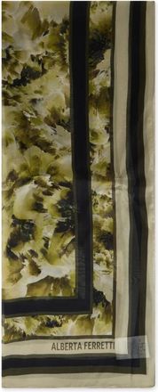 Alberta Ferretti Zijden Sjaal met Bloemenprint - Dames - Zijden sjaals - Veelkleurig - ONE Size - Accessoires