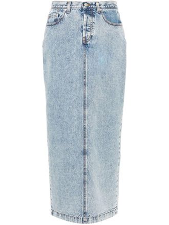 Fabiana Filippi cotton maxi skirt - Blue