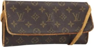 Louis Vuitton Pre-owned Clutches, female, Brown, Size: ONE SIZE Pre-owned Canvas Clutch
