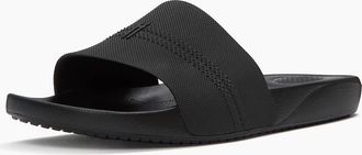 FitFlop Mens Fitflop iQushion Pool Slides Polyurethane Mens All Black Slides - Size: 12