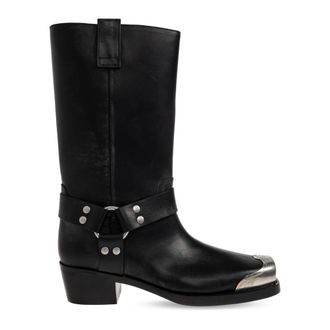 PARIS TEXAS Schoenen, Dames, Zwart, 39 EU, Leer, Elsa Laarsjes met Hak