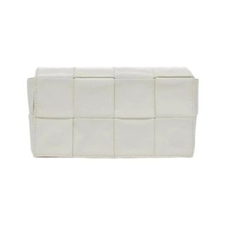 Bottega Veneta Pre-owned Calf Waist Bag - Dames - Pre-owned - Wit - Maat: ONE Size Leer