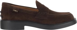 Tod's Bruine Su&egrave;de Loafers Vierkante Neus - Dames - Loafers - Bruin - 38 1/2 EU - Su&egrave;de - Schoenen