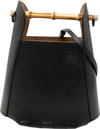 Loewe Bolso Cubo de Piel Pre-owned - Pre-owned - Mujer - Negro - ONE SIZE