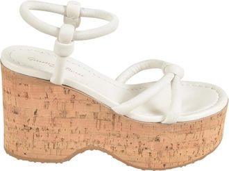 Gianvito Rossi Witte Sandalen Elegante Zomerstijl - Dames - Sleehakken - Wit - 39 1/2 EU - Schoenen