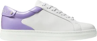 Jimmy Choo London Rome/F Leather Low-Top Sneakers, Brand Size 35.5 ( US Size 5.5 )