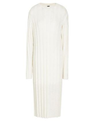 8 by YOOX RIBBED CHUNKY MIDI DRESS