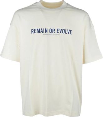 Emporio Armani Casual Katoenen T-shirt - Heren - T-shirts - Beige - XL - Katoen - Tops