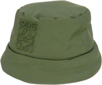 Loewe Pre-owned Accessories, male, Green, Size: ONE SIZE Pre-owned Puffer Bucket Hat