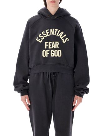 Fear of God Campus 90s Cropped Drawstring Hoodie