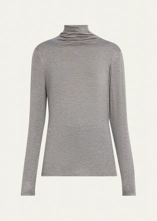 Lafayette 148 New York Veda Jersey Turtleneck Top